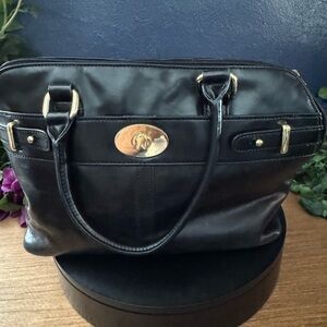 Giani Bernini Black Bowling Ball Bag GUC